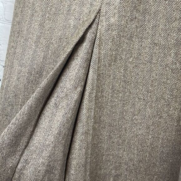 Brown Beige women’s Knee Length Wool Skirt size 8 - Picture 4 of 6